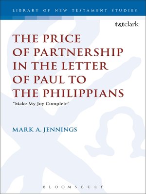 cover image of The Price of Partnership in the Letter of Paul to the Philippians